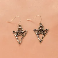 Halloween Skull Pumpkin Lantern Bat Earrings Wholesale Nihaowholesale sku image 1