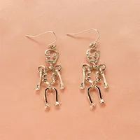 Halloween Skull Pumpkin Lantern Bat Earrings Wholesale Nihaowholesale sku image 3