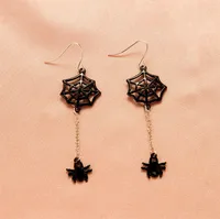 Halloween Skull Pumpkin Lantern Bat Earrings Wholesale Nihaowholesale sku image 12
