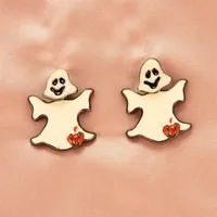 Halloween Skull Pumpkin Lantern Bat Earrings Wholesale Nihaowholesale sku image 5