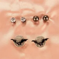 Halloween Skull Pumpkin Lantern Bat Earrings Wholesale Nihaowholesale sku image 19
