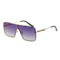 Fashion One Piece Big Square Box Sunglasses Wholesale sku image 2