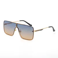 Fashion One Piece Big Square Box Sunglasses Wholesale sku image 5