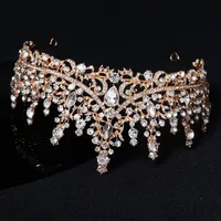 New Retro Luxury Full Diamond Alloy Crown Wedding Dress Wholesale Nihaowholesale main image 2