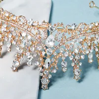 New Retro Luxury Full Diamond Alloy Crown Wedding Dress Wholesale Nihaowholesale main image 4