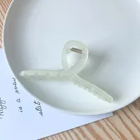 Grip Frosted New Hairpin Back Head Large Transparent Hair Claw Shark Clip Hairware Hairpin Hair Clip Female Summer sku image 4