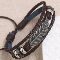 Fashion Geometric Pu Leather No Inlaid Unisex Bracelets sku image 2