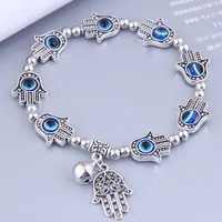 Retro Metal Demon Eye Plam Pendent Bracelet Wholesale Nihaowholesale main image 1