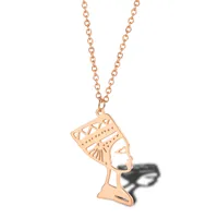 304 Stainless Steel 18K Gold Plated Fashion Plating Portrait Necklace main image 4