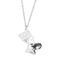 304 Stainless Steel 18K Gold Plated Fashion Plating Portrait Necklace main image 5
