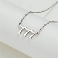 Simple Fashion Angel 000-999 Stainless Steel Number Necklace Wholesale Nihaowholesale sku image 8