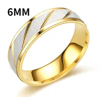 Fashion Golden Slash Stainless Steel Ring Wholesale Nihaowholesale sku image 6
