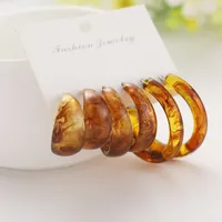 Retro C-shape Transparent Earrings Set 3 Pairs Wholesale Nihaowholesale sku image 5