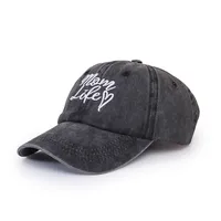 Wine-red Hat Women's Korean-style Wide Brim Sunshade All-match Love Washed Baseball Cap Hip-hop Fashion Male Baseball Cap sku image 2
