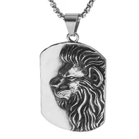 Fashion Lion Head Alloy Necklace Wholesale sku image 1