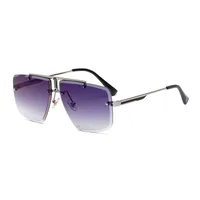 Fashion Anti-blue Prevent Glare Rimless Square Glasses Wholesale sku image 1