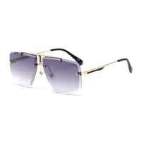 Fashion Anti-blue Prevent Glare Rimless Square Glasses Wholesale sku image 3