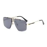 Fashion Anti-blue Prevent Glare Rimless Square Glasses Wholesale sku image 2