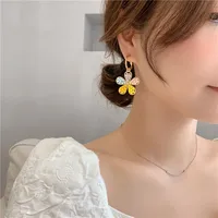 Wholesale Fashion Candy Color Handmade Beads Five-petal Flower Earrings Nihaowholesale main image 3