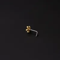 Nose Rings & Studs Fashion Flower 316L Stainless Steel  Copper Plating main image 3