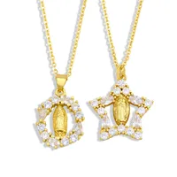 Fashion Heart Copper 18k Gold Plated Pendant Necklace In Bulk main image 1