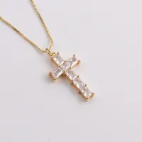 Retro Copper Plated Cross Necklace Wholesale Nihaowholesale main image 2
