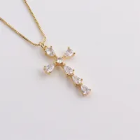 Retro Copper Plated Cross Necklace Wholesale Nihaowholesale main image 5