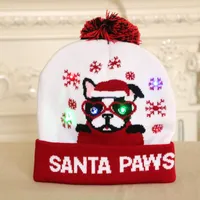 Christmas Decorations Adult Children's Glowing Knit Cap Nhmv155588 sku image 6