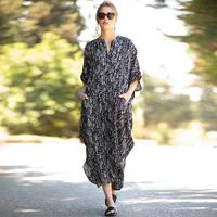 New Leopard Dot Cardigan Vacation Long Skirt Beach Cover Dress Wholesale Nihaowholesale sku image 5