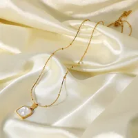 Wholesale Jewelry Fashion Stainless Steel Titanium Steel Plating Pendant Necklace main image 4