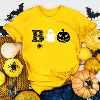 Women's T-shirt Short Sleeve Printing Casual Halloween Pattern main image 3