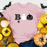 Women's T-shirt Short Sleeve Printing Casual Halloween Pattern main image 2