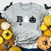 Women's T-shirt Short Sleeve Printing Casual Halloween Pattern main image 1