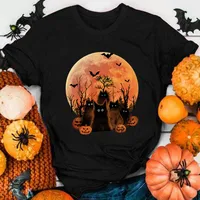 Women's T-shirt Short Sleeve T-shirts Printing Casual Halloween Pattern main image 5