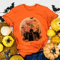 Women's T-shirt Short Sleeve T-shirts Printing Casual Halloween Pattern main image 4