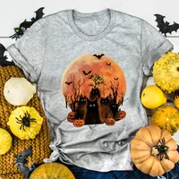 Women's T-shirt Short Sleeve T-shirts Printing Casual Halloween Pattern main image 1