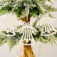 Wholesale Snowflakes Candy Cane Bell Christmas Tree Pendant Nihaowholesale main image 4