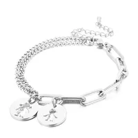 Fashion Cartoon Character Titanium Steel 18K Gold Plated Bracelets In Bulk sku image 2