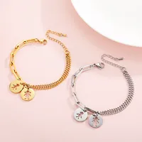 Fashion Cartoon Character Titanium Steel 18K Gold Plated Bracelets In Bulk main image 2