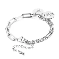 Fashion Cartoon Character Titanium Steel 18K Gold Plated Bracelets In Bulk main image 5