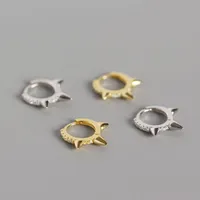 S925 Sterling Silver Geometric Diamond Earrings Wholesale Nihaowholesale main image 5