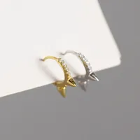 S925 Sterling Silver Geometric Diamond Earrings Wholesale Nihaowholesale main image 3