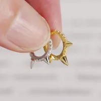 S925 Sterling Silver Geometric Diamond Earrings Wholesale Nihaowholesale main image 2