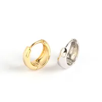 S925 Sterling Silver Geometric Wide Earrings Wholesale Hello Jewelry main image 2