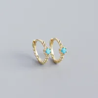 S925 Sterling Silver Round Beads Diamonds Ear Buckle Wholesale Nihaowholesale sku image 12