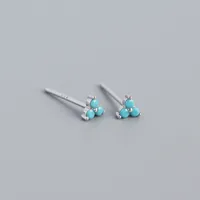 S925 Sterling Silver Geometric Clover Diamonds Earrings Wholesale Nihaowholesale sku image 11