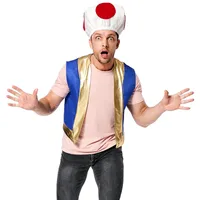 Wholesale Halloween Cosplay Red Dot Mushroom Head Chino Captain Costume Nihaowholesale main image 4
