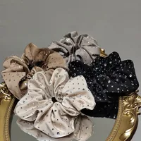 Korean Flashing Diamond Hair Scrunchies Wholesale Nihaowholesale main image 1