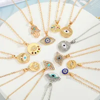 Wholesale Jewelry Fashion Eye Alloy Pendant Necklace main image 5