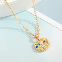 Wholesale Jewelry Fashion Eye Alloy Pendant Necklace sku image 9